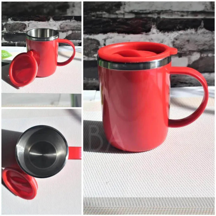Premium Stainless Steel Hot &amp; Cold Coffee Mug (Random Colors)