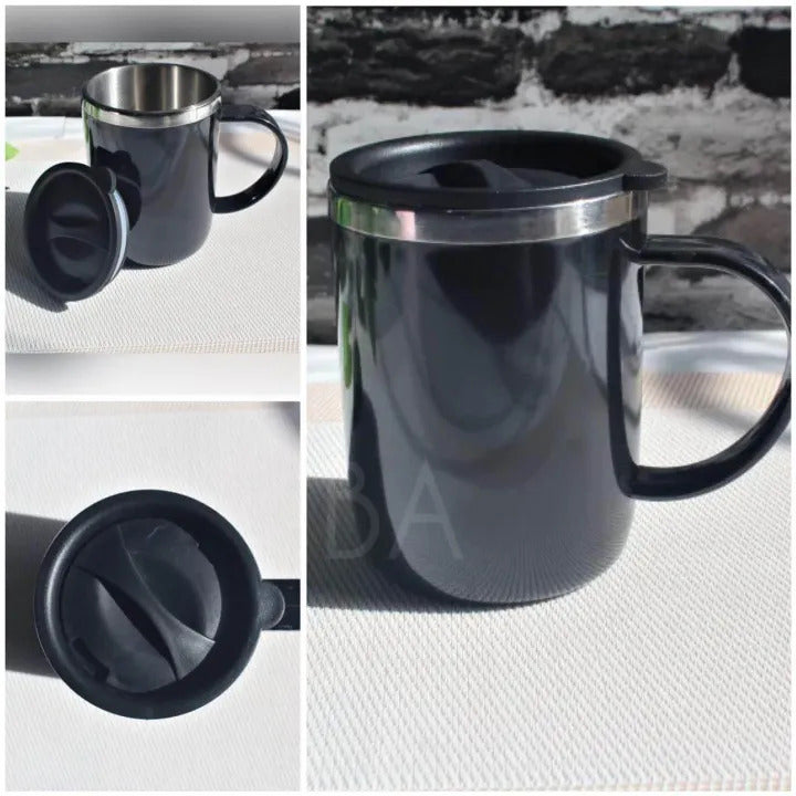 Premium Stainless Steel Hot &amp; Cold Coffee Mug (Random Colors)