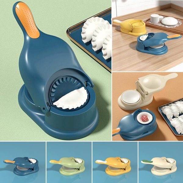 2-in-1 Dumpling Maker Tool with Dough Press &amp; Filling Spoon | Kitchen Gadget for Home Cooking
