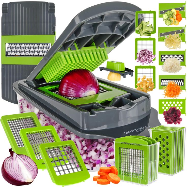 16-in-1 Mandoline Vegetable Slicer &amp; Chopper – Multifunctional Kitchen Cutter with Blades &amp; Storage Box