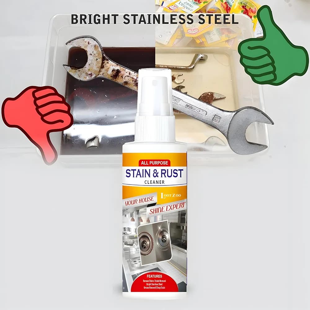 All-Purpose Stain &amp; Rust Cleaner – Powerful Multi-Surface Rust Remover with 100% Guaranteed Results