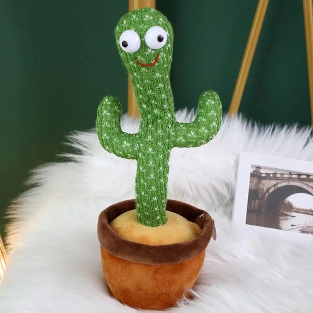 Interactive Dancing Cactus Toy – Singing, Talking &amp; Voice Recording Plush for Kids &amp; Fun Gifting