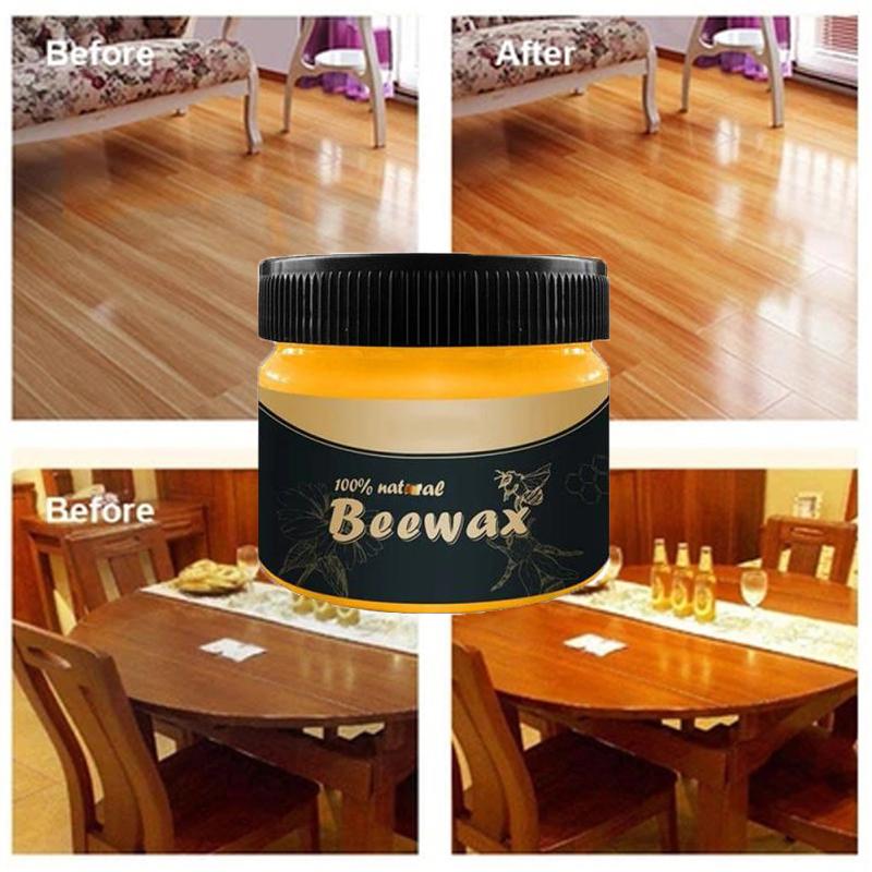 Wood Seasoning Beeswax Polish – Natural Furniture Care &amp; Restoration | Multi-Purpose Beewax Cleaner &amp; Polish