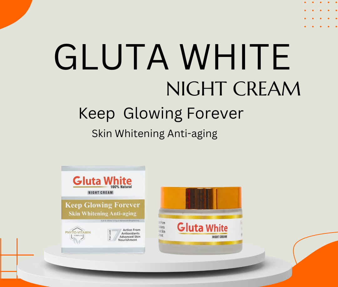 Gluta White Extreme Day &amp; Night Cream – Skin Brightening &amp; Anti-Aging Formula (50g)