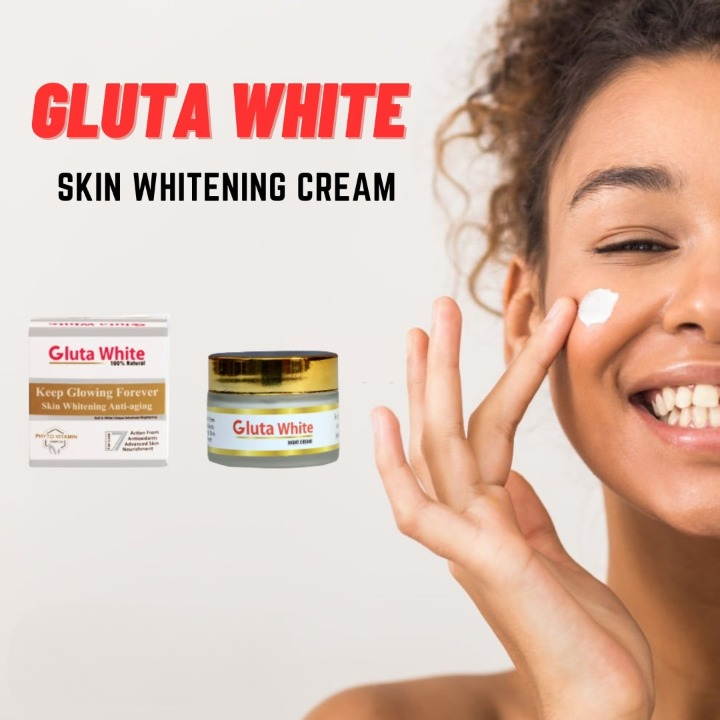 Gluta White Extreme Day &amp; Night Cream – Skin Brightening &amp; Anti-Aging Formula (50g)