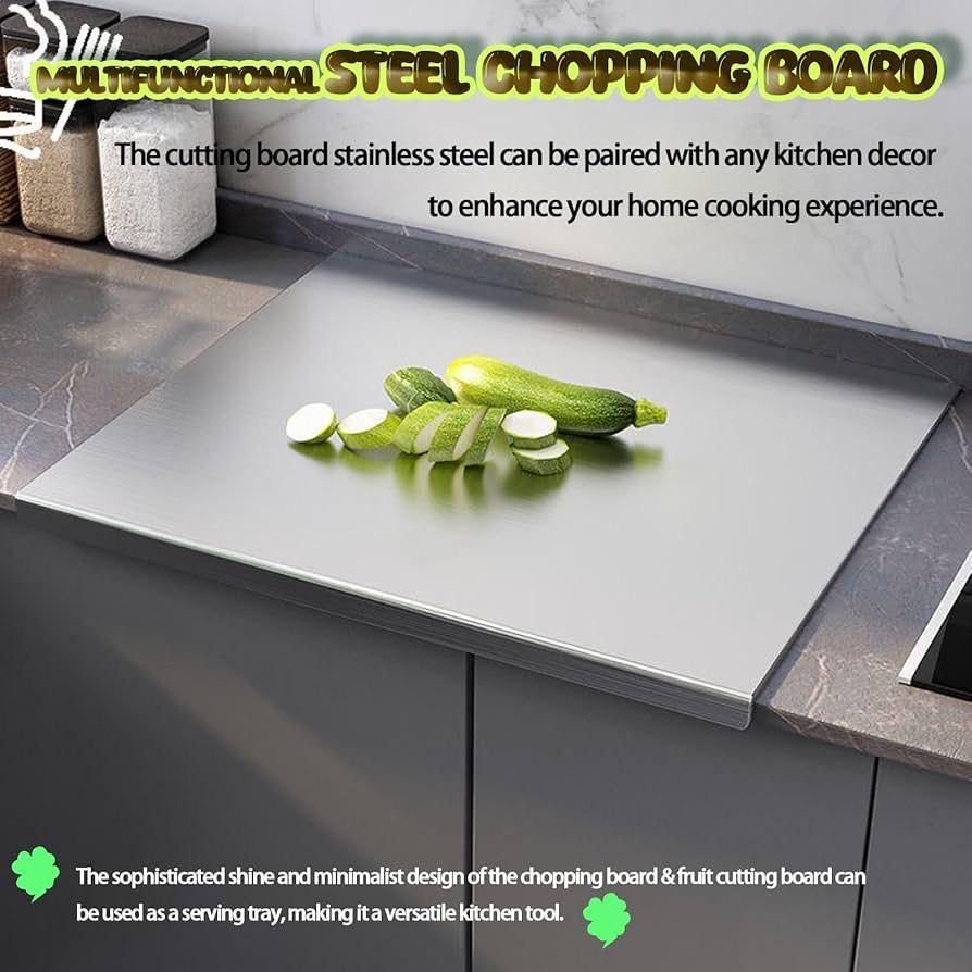 Premium Stainless Steel Cutting Board – 40x50 cm | Durable &amp; amp Hygienic