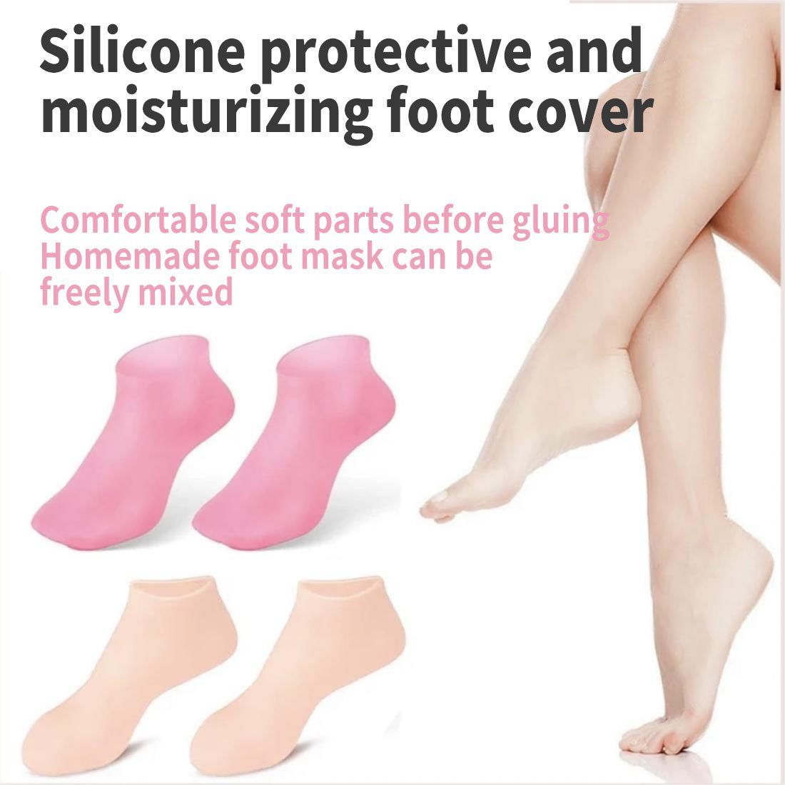 Moisturizing Silicone Gel Socks – Cracked Heel Repair, Softening &amp; Hydration Foot Care