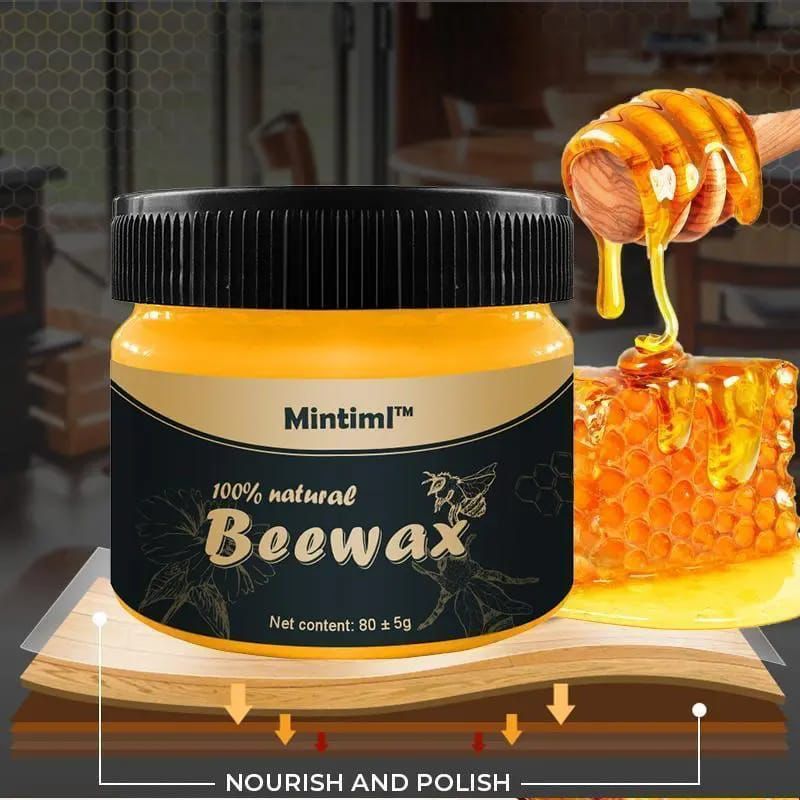 Wood Seasoning Beeswax Polish – Natural Furniture Care &amp; Restoration | Multi-Purpose Beewax Cleaner &amp; Polish