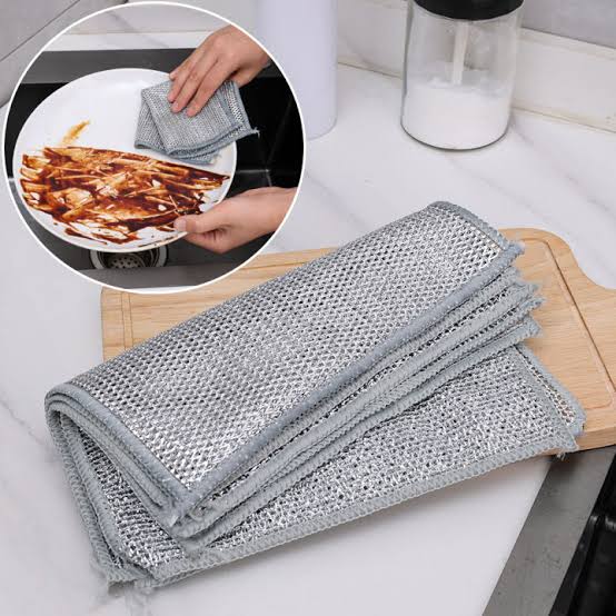Wire Dish Washing Rugs – Heavy-Duty Scrubber Pads for Kitchen Dishes &amp; Utensils (Pack of 10)