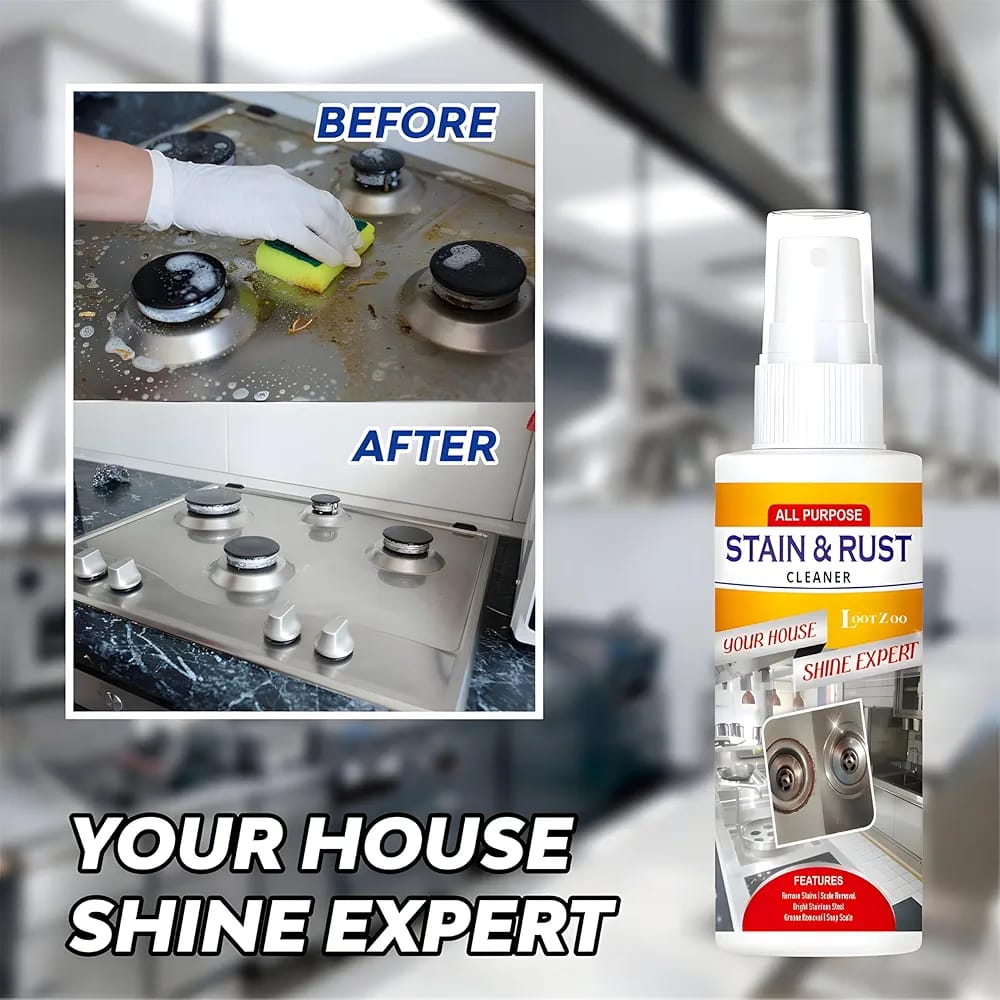 All-Purpose Stain &amp; Rust Cleaner – Powerful Multi-Surface Rust Remover with 100% Guaranteed Results