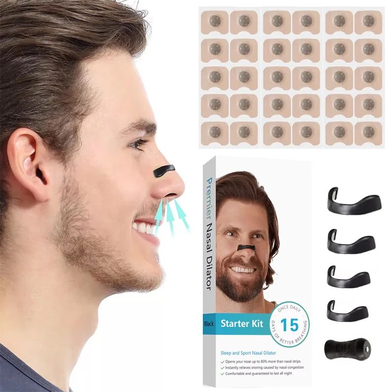 Sleepco Nasal Dilator Starter Kit – 4 Sizes for Better Breathing &amp; Snore Relief