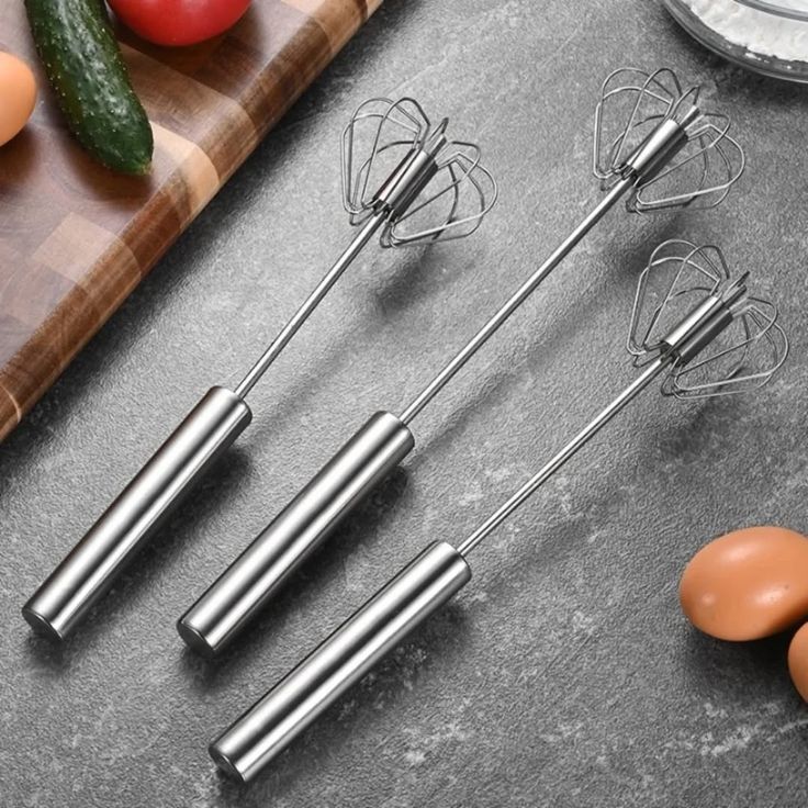 Hand Pressure Egg Beater – Semi-Automatic Stainless Steel Whisk for Fast &amp; Easy Mixing