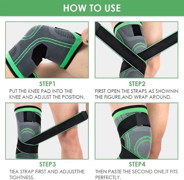Adjustable Knee Support Band – Pressure Relief &amp; Injury Protection for Men &amp; Women
