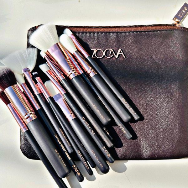Zoeva 12-Piece Makeup Brush Set with Pouch – Complete Face &amp; Eye Brush Collection