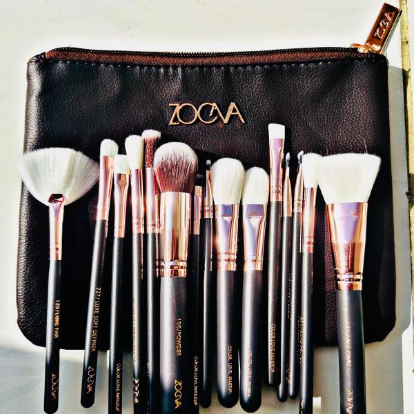 Zoeva 12-Piece Makeup Brush Set with Pouch – Complete Face &amp; Eye Brush Collection