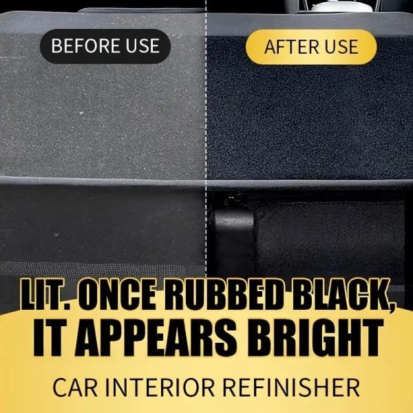 Qifenghe Car Plastic Restorer &amp; Wax Polish – 200gm + Sponge | Interior &amp; Exterior Renewal Coating