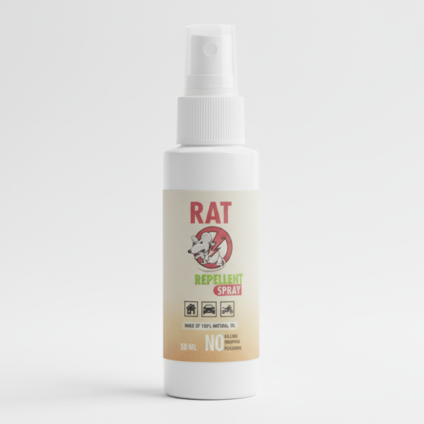 Rat Repellent Spray 50ml – Natural, Safe &amp; Non-Toxic Rodent Deterrent for Home, Kitchen, Car &amp; Storage (Buy 1 Get 2 free)