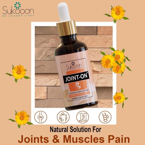 Sukoon Joint On Essential Oil – Natural Pain Relief for Joints, Back, Arthritis &amp; Muscles (30ml)
