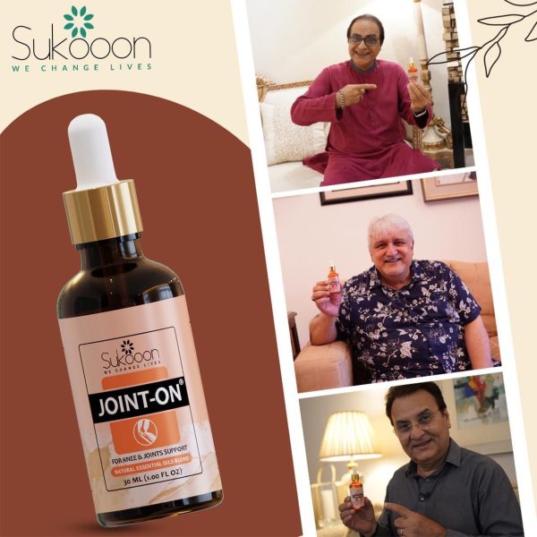 Sukoon Joint On Essential Oil – Natural Pain Relief for Joints, Back, Arthritis &amp; Muscles (30ml)